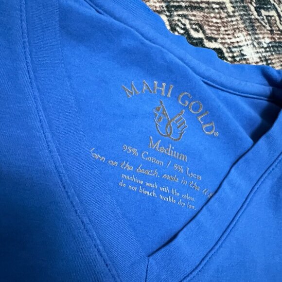 Mahi Gold Vneck Tshirt - Picture 3 of 3
